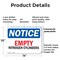 Signmission Empty Nitrogen Cylinders, 14 in W x Rectangle, Plastic OS-2PACK-NS-P-1014-L-15622 - alternate 5